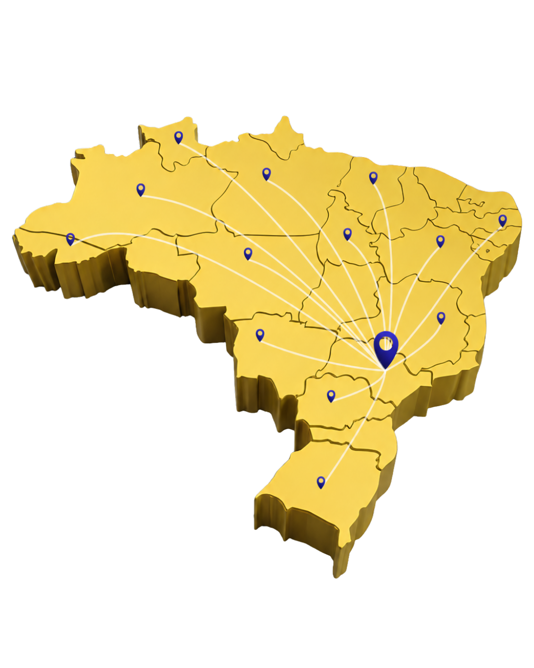 Mapa do Brasil 3D